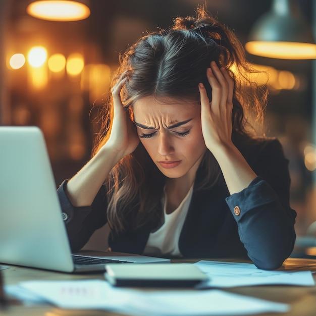 Businesswoman using Infoclarity